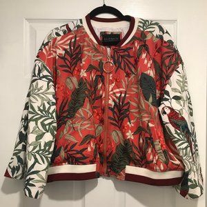 Eloquii Tropical Bomber Jacket
